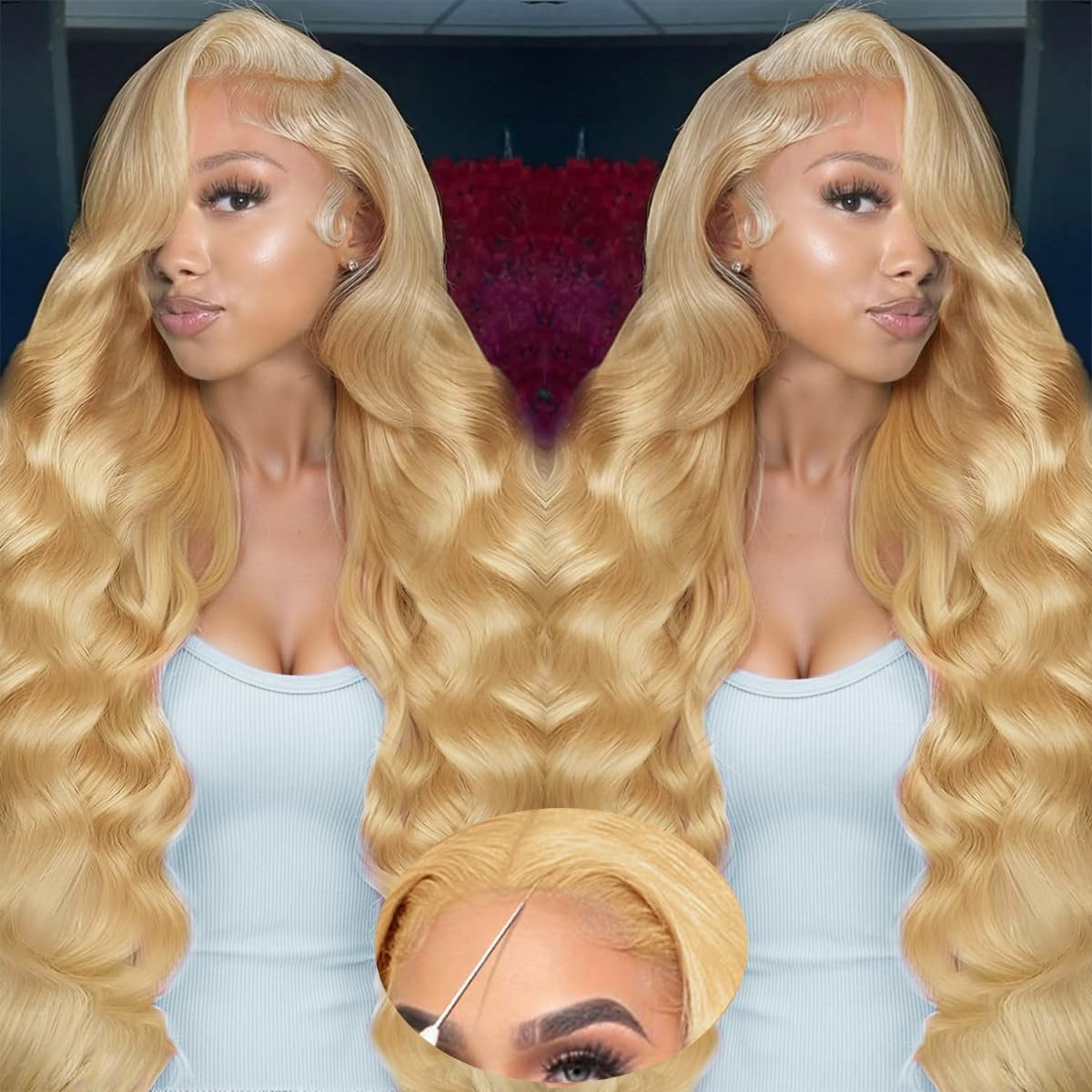 613 Blonde Human Hair Wigs Bod - 613 Blonde Body Wave Lace Front Wig review and price