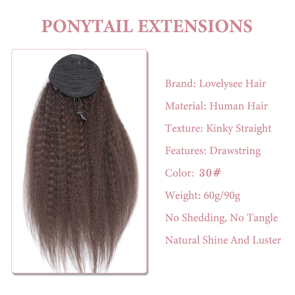 Ponytail Human Hair Wrap Aroun - Seamless Clip In Hair Extensions Human Hair review and price