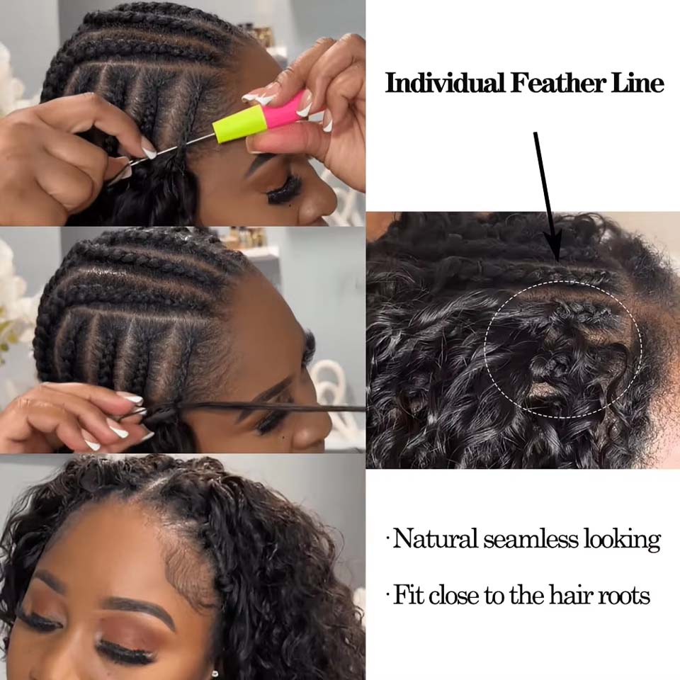 12A Burmese Curly Feather Croc - Invisible Tape In Extensions Real Hair review and price