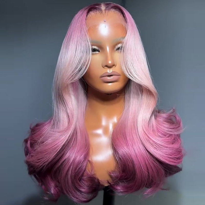 13x4 Brown Pink Blue Lace Fron - 613 Blonde Body Wave Lace Front Wig review and price