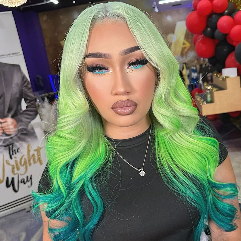 13x4 Brown Pink Blue Lace Fron - 613 Blonde Body Wave Lace Front Wig review and price