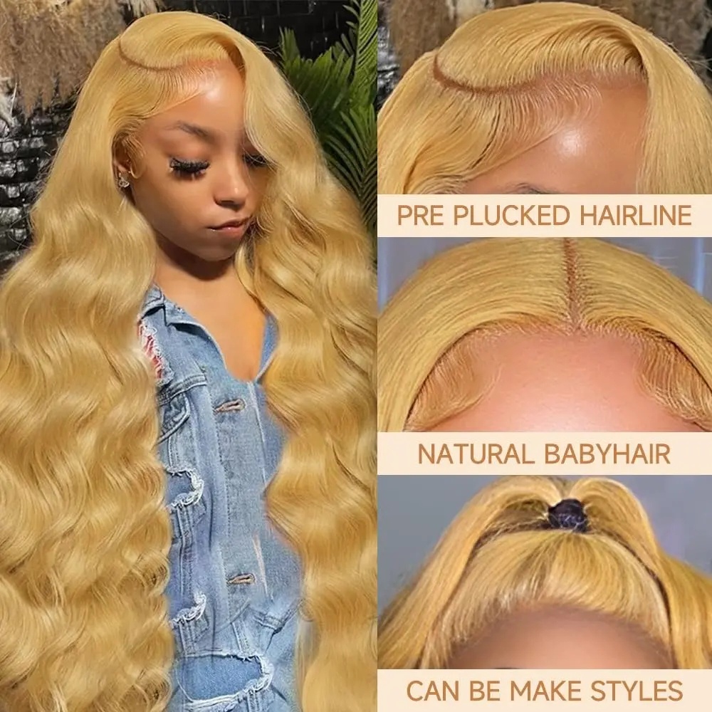 Honey Blonde Wig Body Wave 13x - Lace Front Wigs review and price
