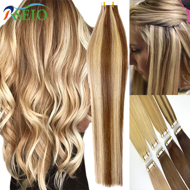 RSEIO Straight Tape In Human H - Invisible Tape In Extensions Real Hair review and price