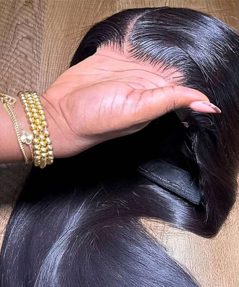 34 Inch Bone Straight Lace Fro - Hd Lace Frontal Wig Human Hair Pre Plucked review and price