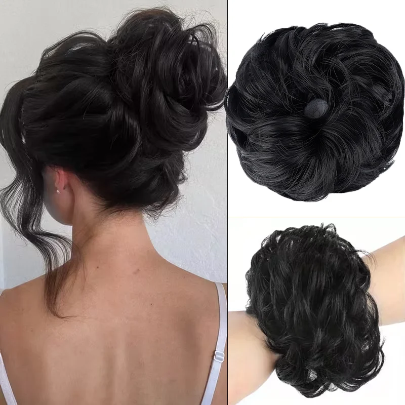 Elegant Curly Wave Messy Bun H - Claw Clip Messy Bun Hair Piece review and price