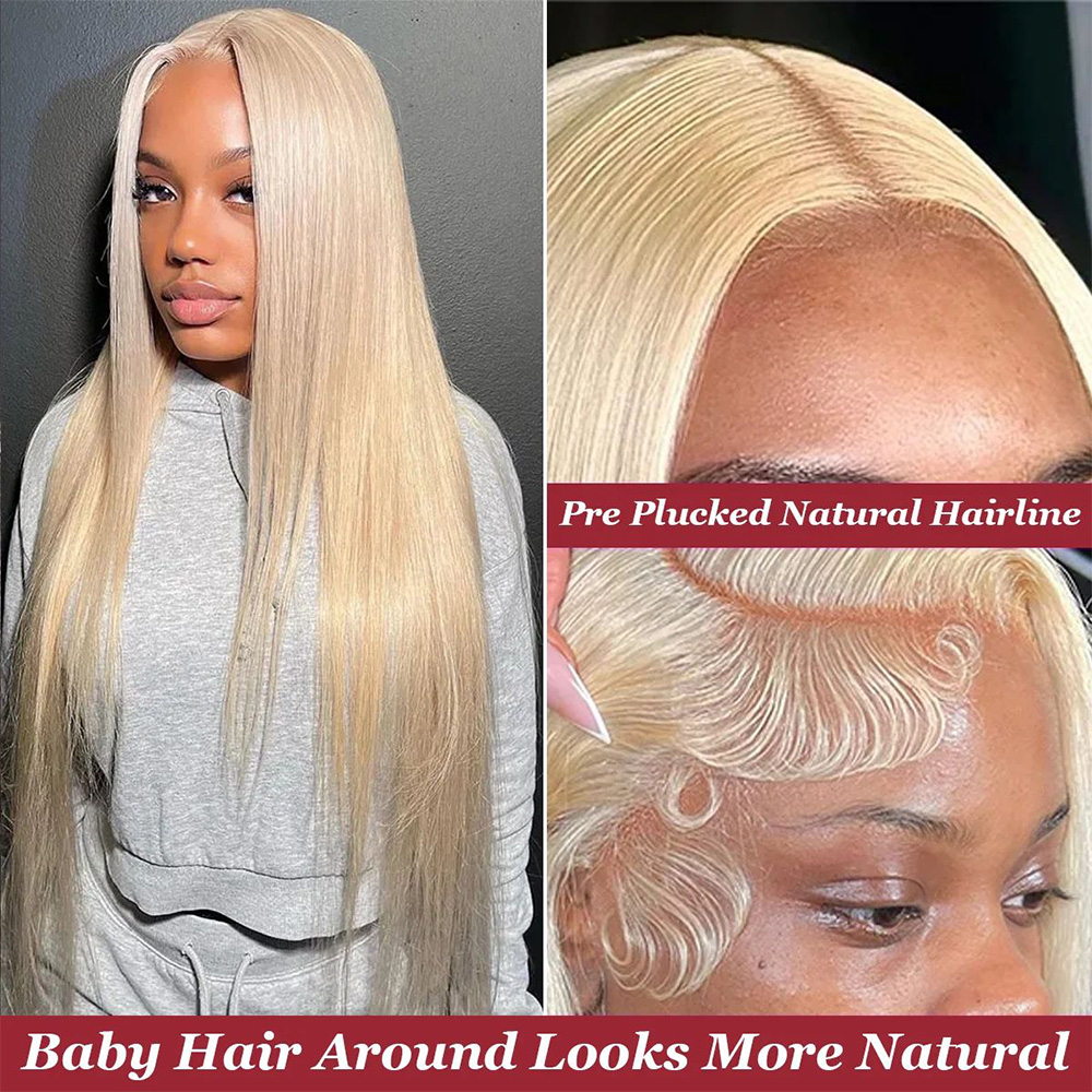 200% Density 613 Blonde Bone S - Hd Lace Frontal Wig Human Hair Pre Plucked review and price