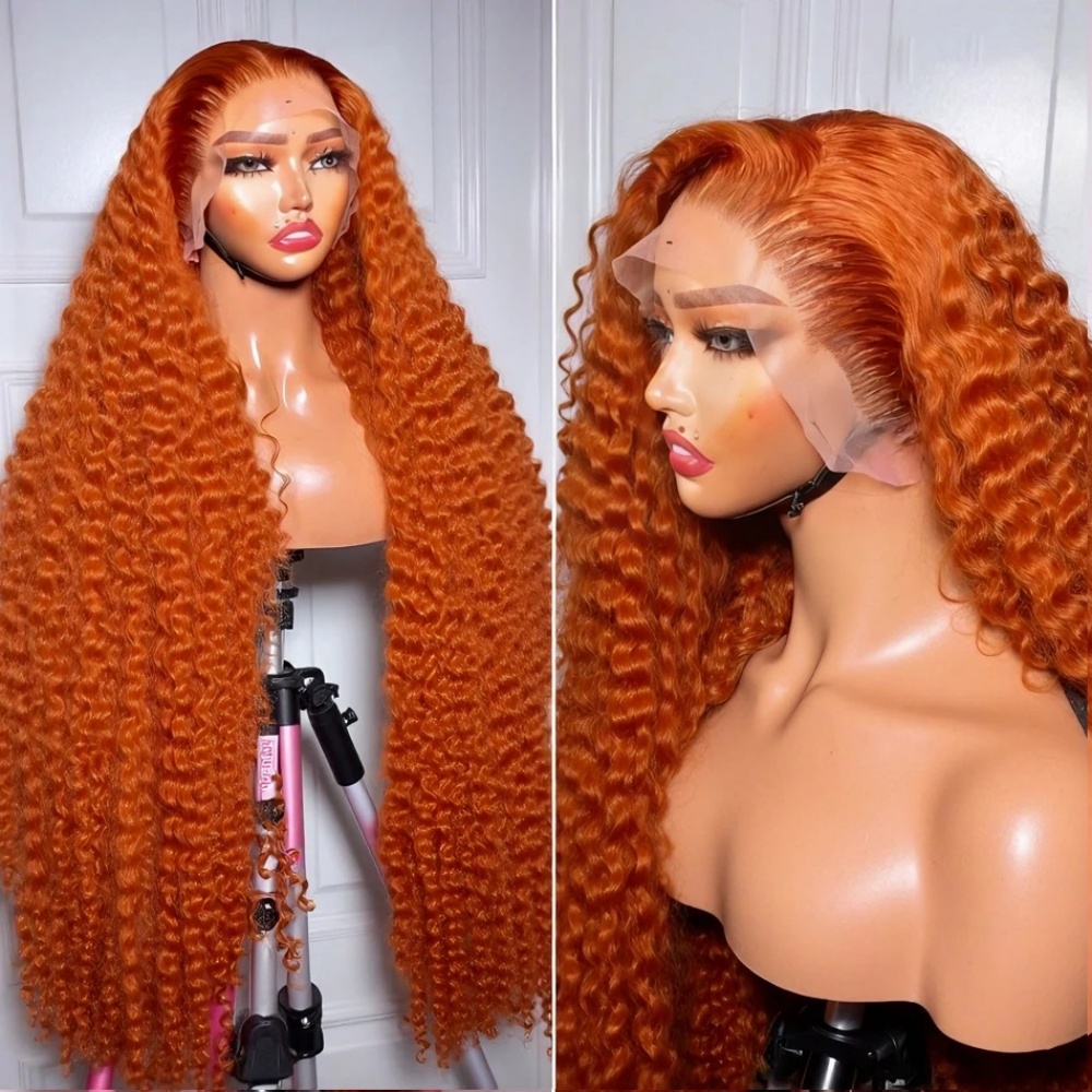 200% Density Ginger Orange Dee - Lace Front Wigs review and price
