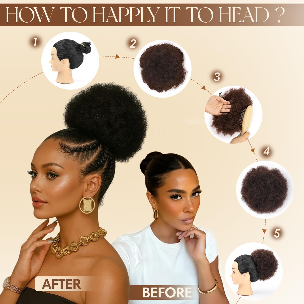 Afro Puff Synthetic Drawstring - Drawstring Afro Curly Puff Ponytail review and price