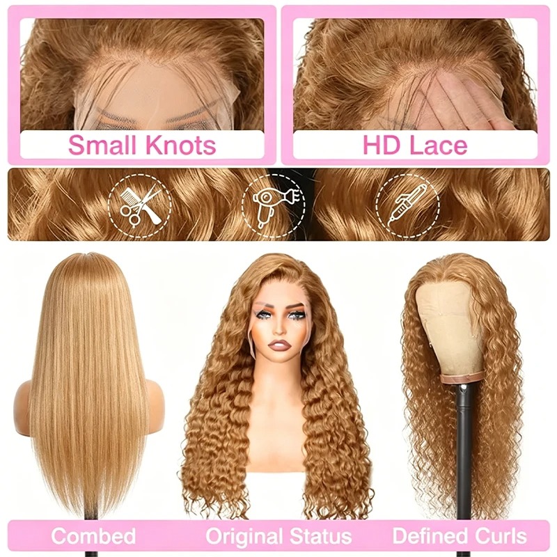 34 38Inch Honey Blonde Wig Hum - Hd Lace Frontal Wig Human Hair Pre Plucked review and price