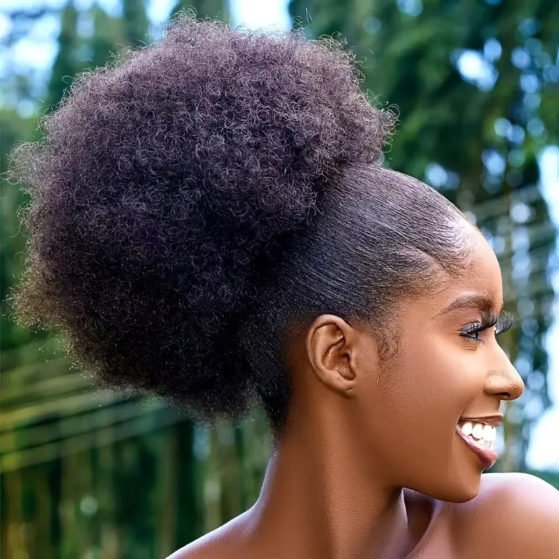 1pc Women's 10-Inch Afro Kinky - Drawstring Afro Curly Puff Ponytail review and price