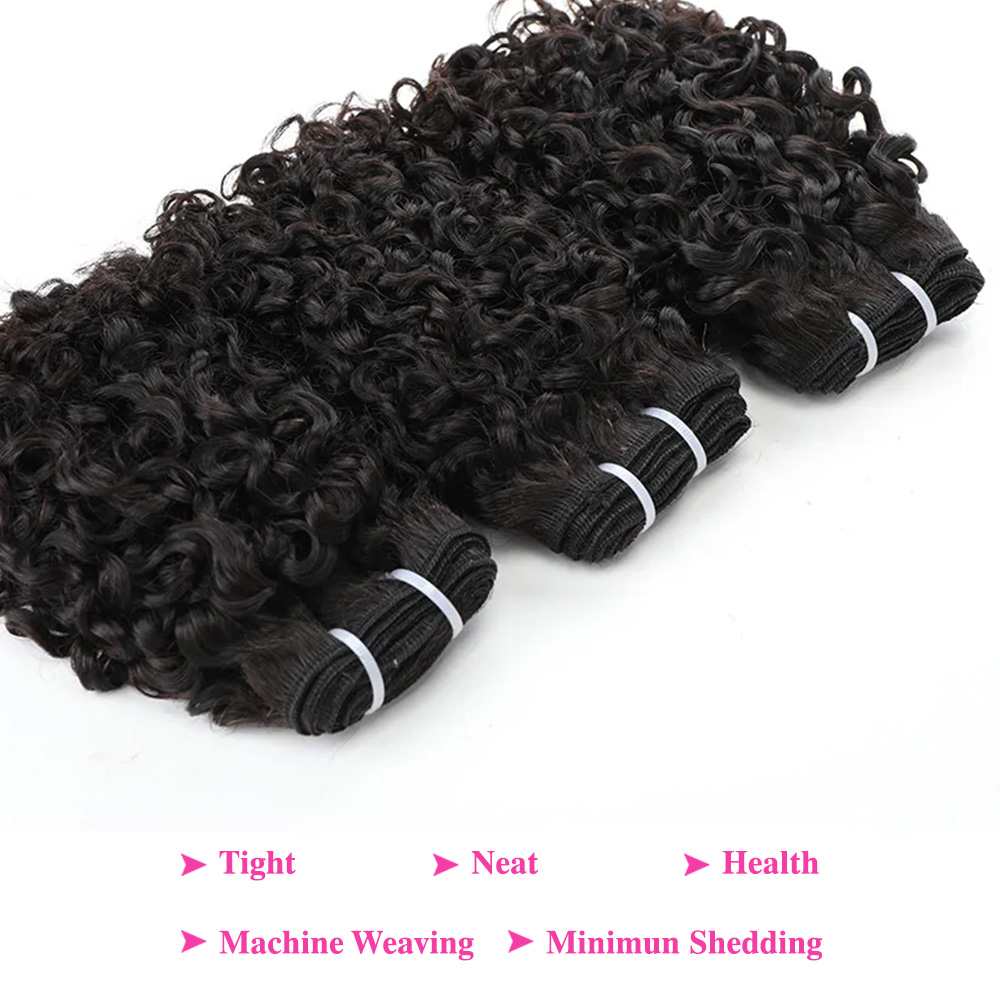 Pixie Curl Hair Bundles with C - Deep Wave 3 Bundles With Closure review and price